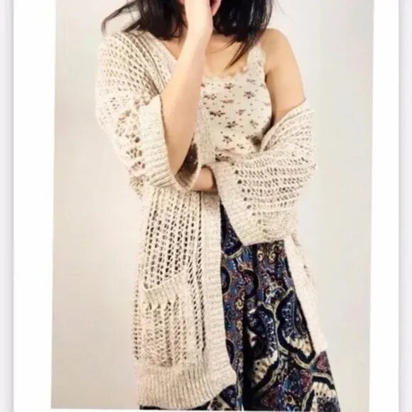 Free People Gone Fishing Oversized Cardigan, Size Small - Picture 3 of 8
